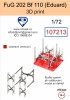 Omask 107213 FuG 202 pro Bf 110 (Eduard) 3D print 1/72